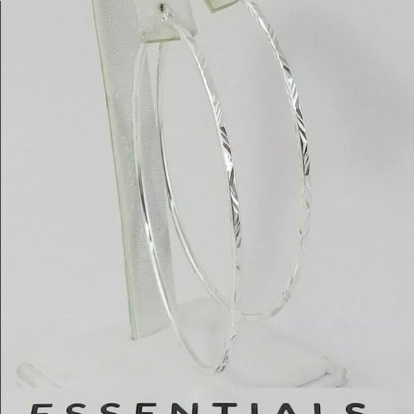 Authentic Anne Klein Essentials hoop earrings noc - Picture 3 of 4